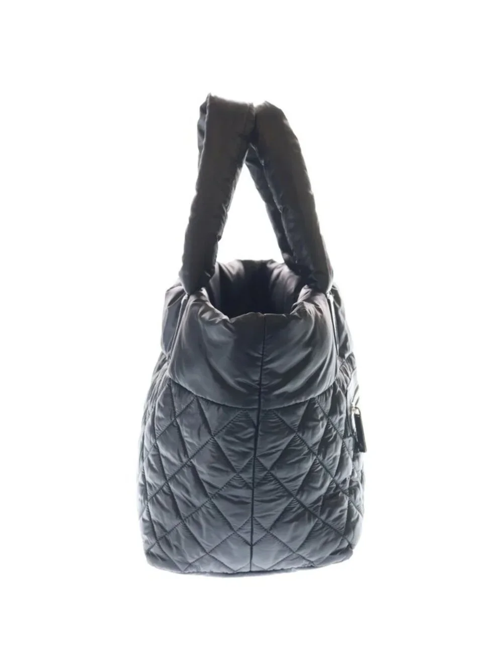 Chanel Coco Cocoon Tote PM Handbag Black